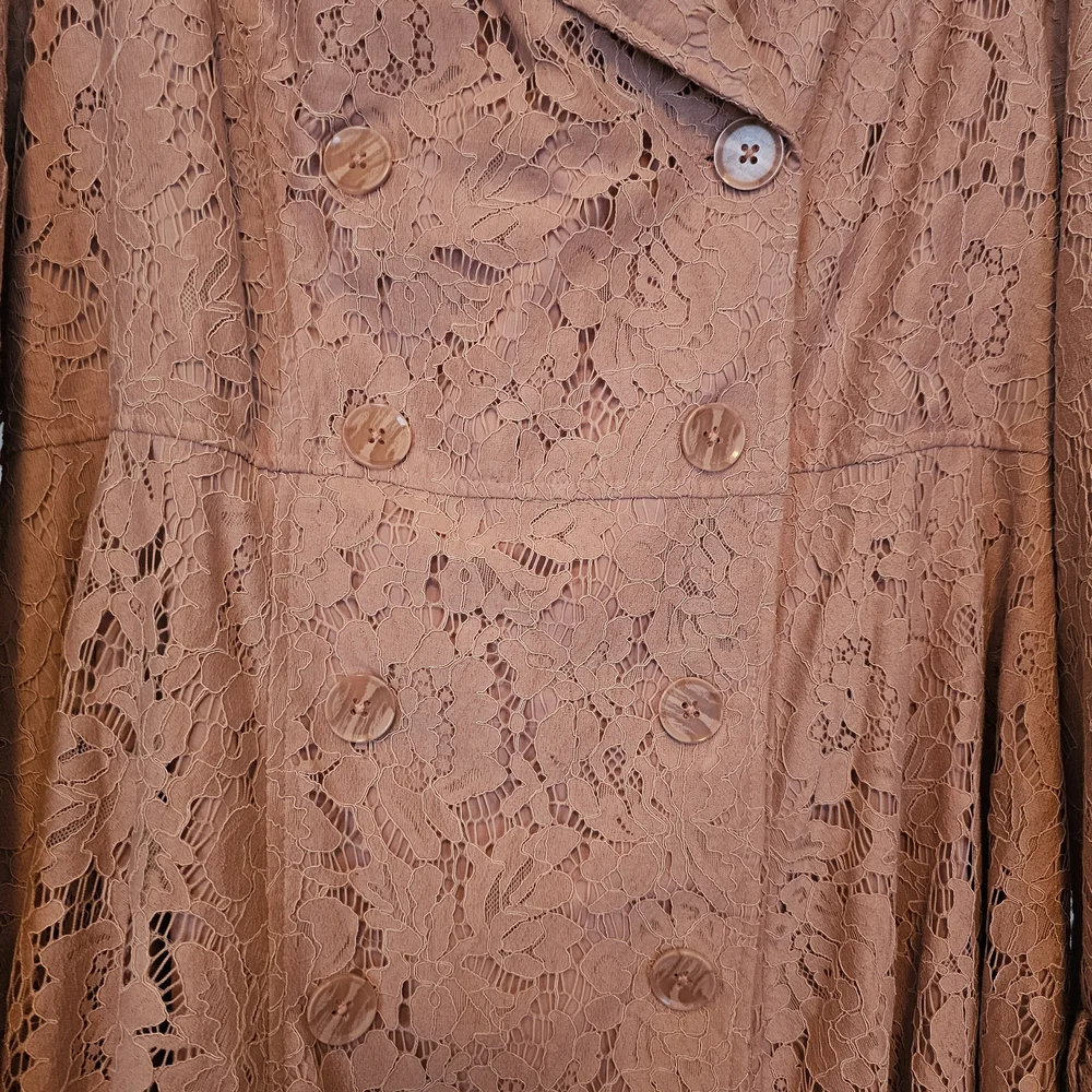 Torrid Pink Lace Pea Coat - Picture 6 of 16